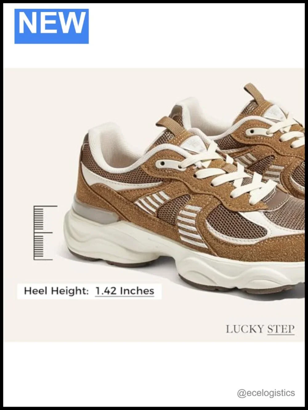 Platform Chunky Fashion Sneakers Mesh Breathable Non Slip Athletic Walking Shoes